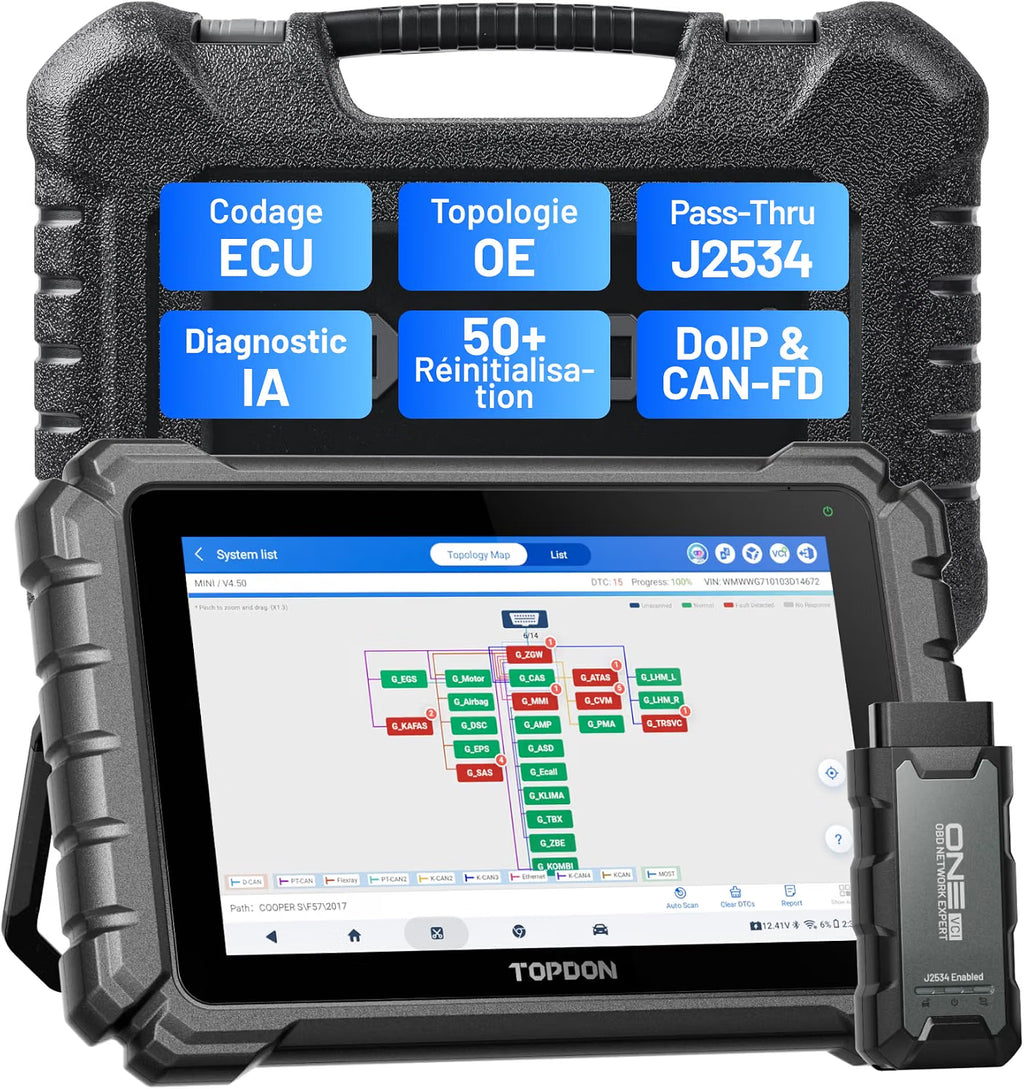 TOPDON One 10.1 Valise Diagnostic Auto Bidirectionnel – POLARA