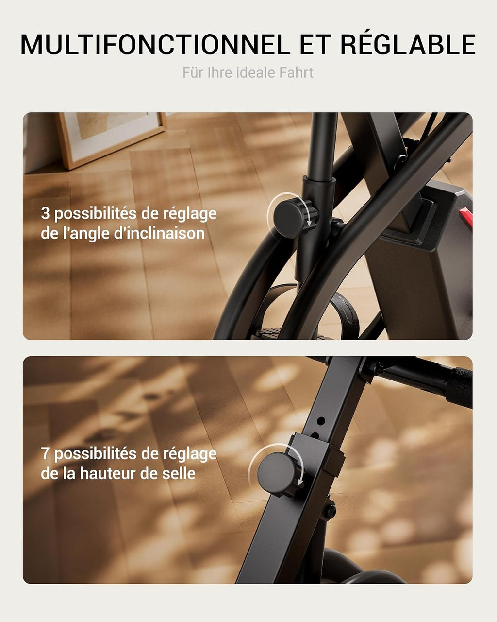 5 en 1 Vélo d'Apartement Pliable