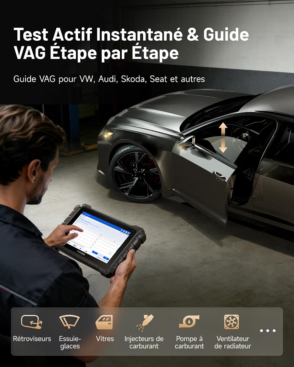 TOPDON One 10.1 Valise Diagnostic Auto Bidirectionnel