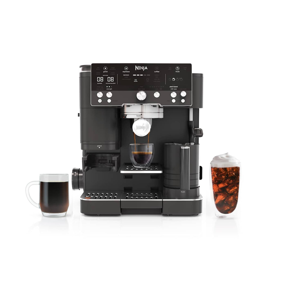 Machine à espresso, à café et à infusion à froid 3-en-1 Café Premier Series, Noir minuit