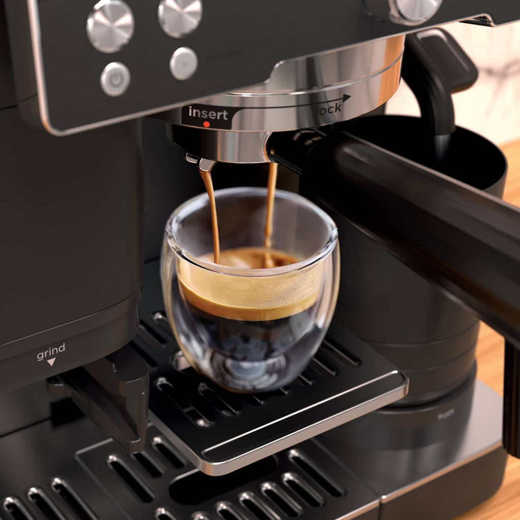 Machine à espresso, à café et à infusion à froid 3-en-1 Café Premier Series, Noir minuit